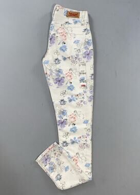Levis 524 Too Superlow 5-Pocket Stretch Denim Skinny Jeans. Floral, Women's 24.